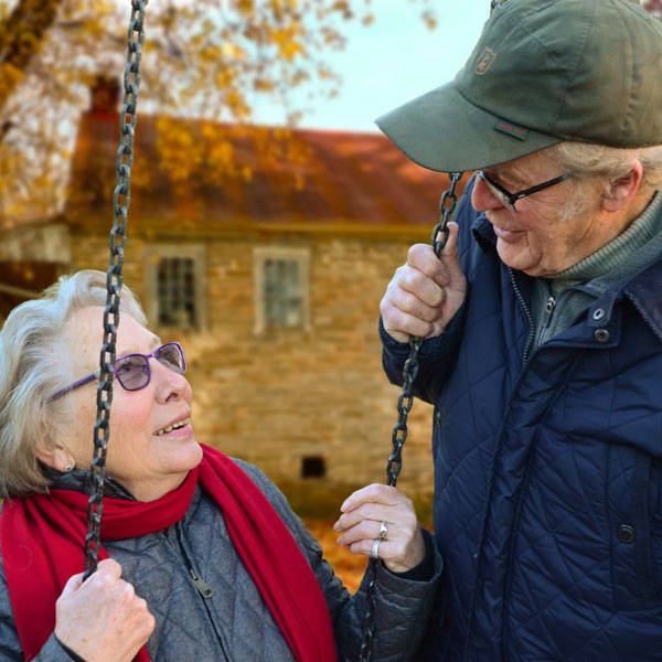 Elderly Couple Outdoors