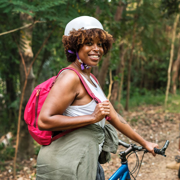 Woman Riding Bike